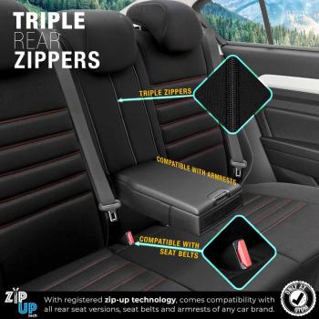Auto Sitzbezug Set Universal Vorne und Hinten Komfortabel Komplett Set